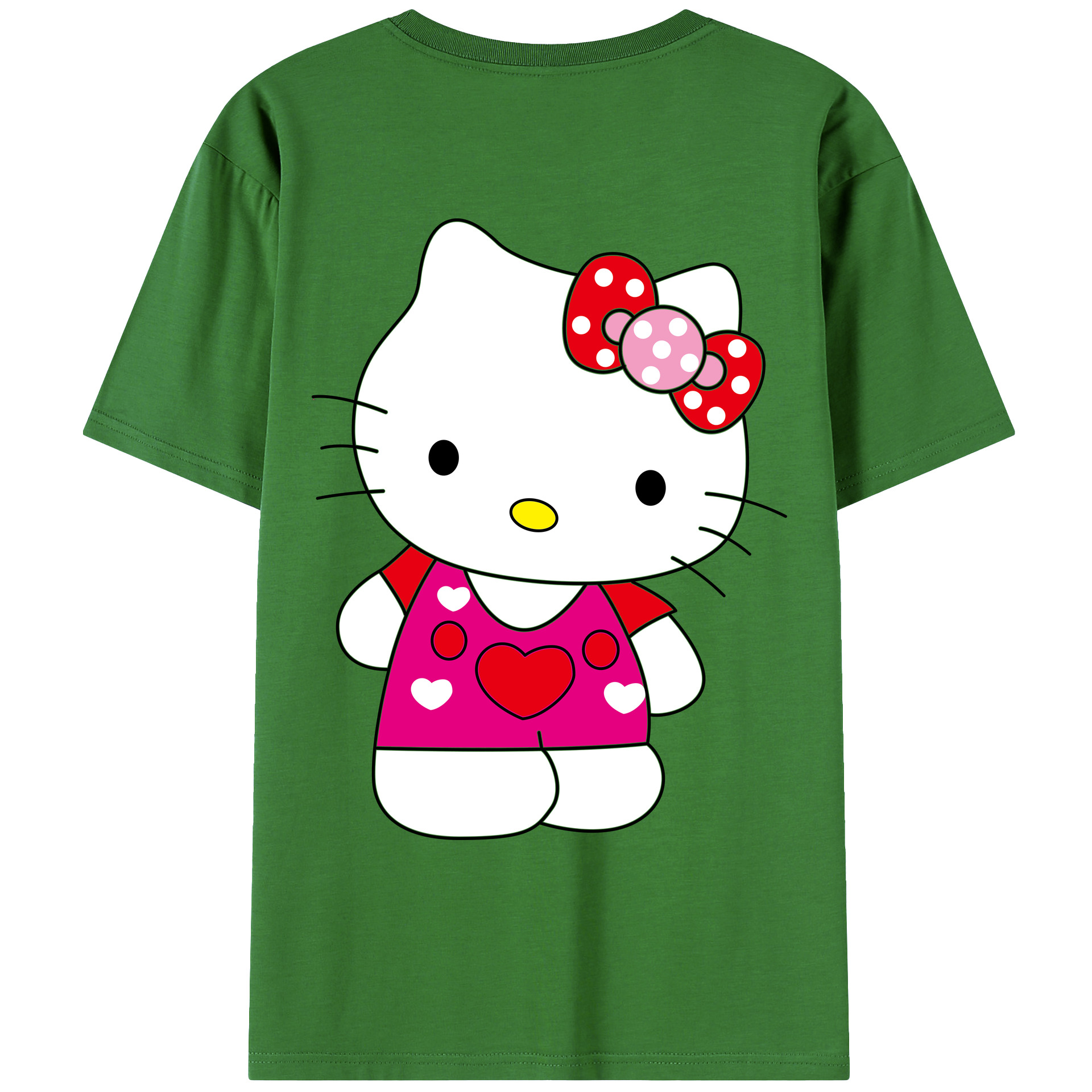（画像用） Hello Kitty ハローキティ レディース半袖Tシャツ(バックプリント)